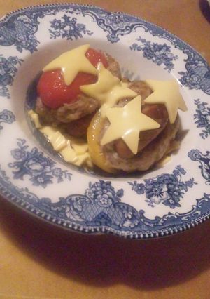 カラフルでかわいいパプリカの肉詰-レシピのメイン写真
