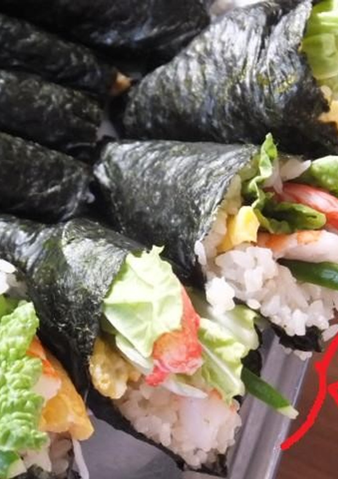 体ぽかぽか!豪華!!海鮮?!手巻きずし-レシピのメイン写真