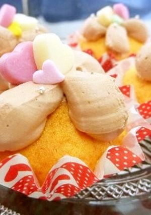 *バレンタインにも♡カップケーキ *-レシピのメイン写真