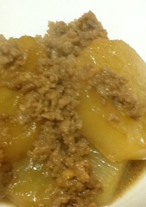 だいこんと合挽き肉の煮物-レシピのメイン写真