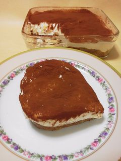 ティラミス風ヨーグルトレアチーズケーキ-レシピのメイン写真