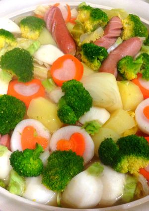野菜と愛情たっぷり・バレンタインポトフ-レシピのメイン写真