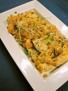 揚げワンタンの甘酢餡かけ-レシピのメイン写真
