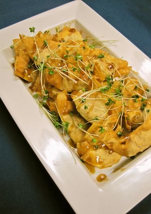 揚げワンタンの甘酢餡かけ-レシピのメイン写真