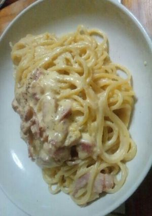 簡単！クリーミーなカルボナーラ-レシピのメイン写真