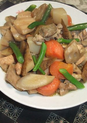 ☆根菜たっぷり筑前煮☆-レシピのメイン写真
