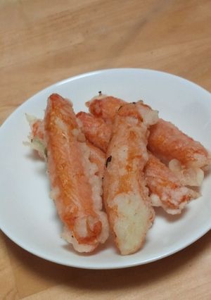 シンプルがうまい！カニ風天ぷら♪-レシピのメイン写真