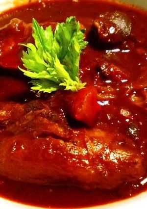 【至福の味】牛すじ肉の赤ワイン煮込み-レシピのメイン写真