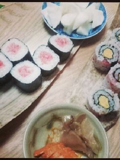 卵焼きと漬物海苔巻き-レシピのメイン写真