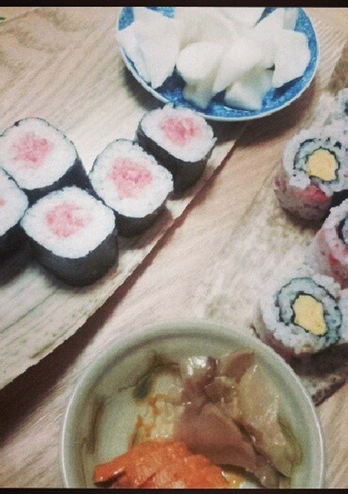 卵焼きと漬物海苔巻き-レシピのメイン写真