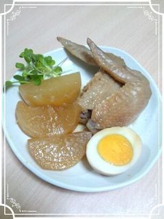 ヘルシー手羽大根の煮物☆-レシピのメイン写真