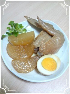ヘルシー手羽大根の煮物☆-レシピのメイン写真