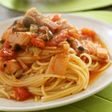 我家の定番ツナベーコントマトパスタソース