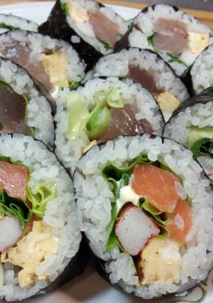 具沢山の巻き寿司-レシピのメイン写真