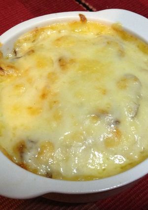 簡単♪鶏皮パリパリのグラタン-レシピのメイン写真