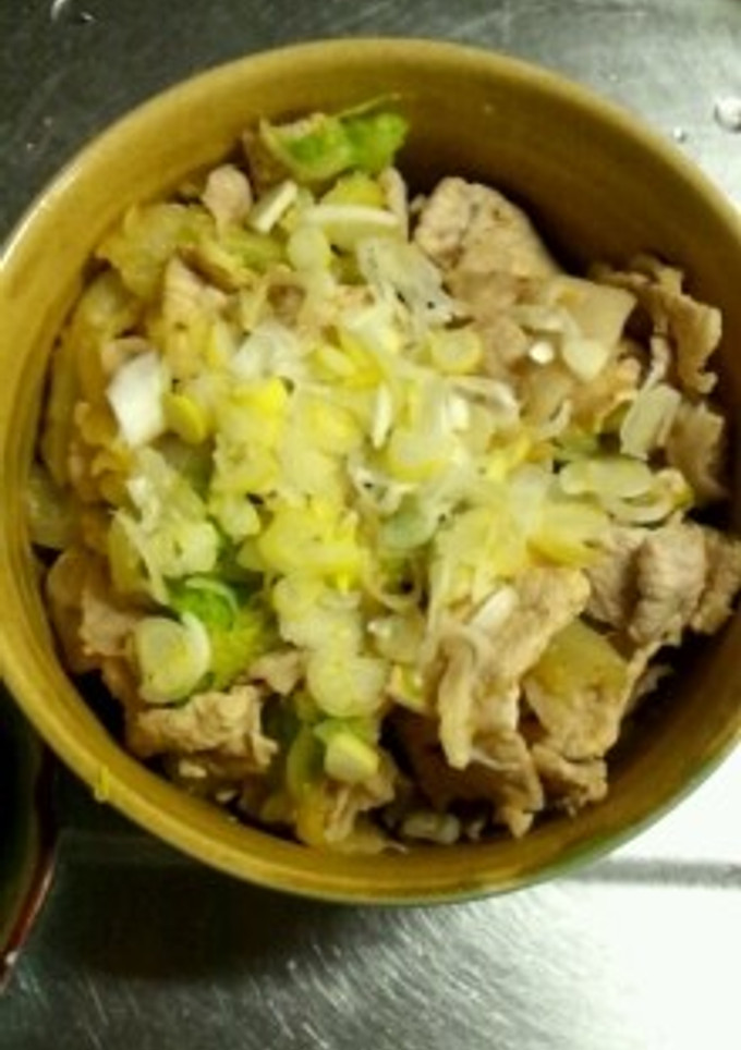１月２３日晩飯　【ゆで豚の和え物】-レシピのメイン写真