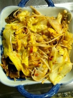 1月22日晩飯 【おかずラー油の炒め物】-レシピのメイン写真