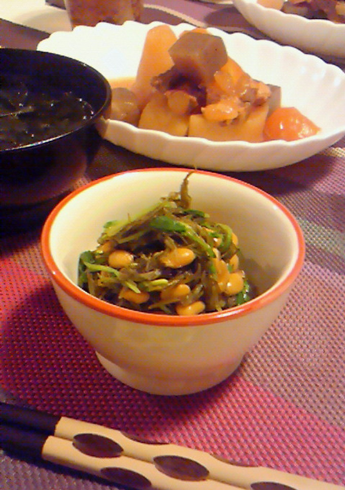 シャキとろ〜豆苗の納豆和え◎-レシピのメイン写真