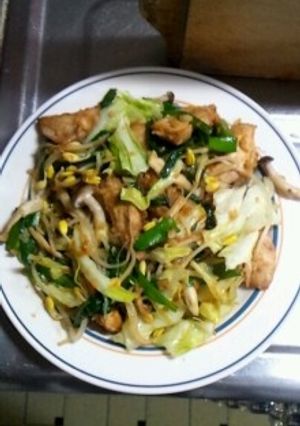 １月２１日晩飯【カジキの中華風炒め】-レシピのメイン写真