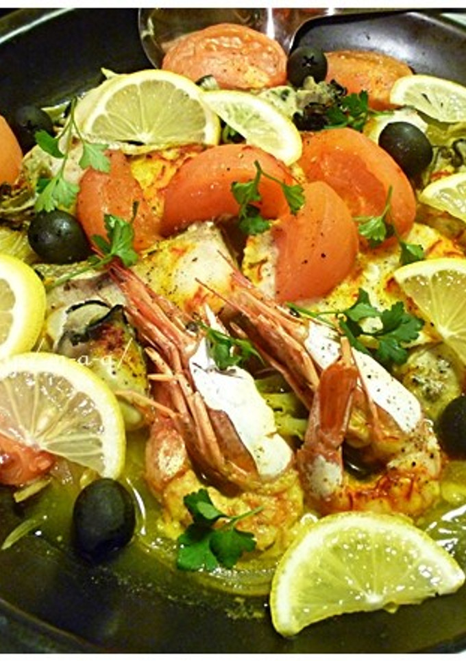 魚介類のタジン蒸しサフラン風味。-レシピのメイン写真
