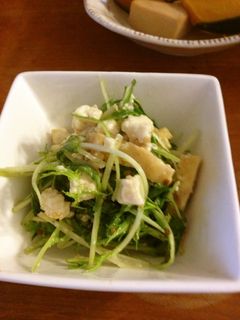 みず菜と豆腐のゴマ味噌和え-レシピのメイン写真