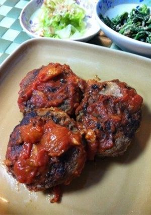 シャキシャキ新食感！蓮根入りハンバーグ-レシピのメイン写真