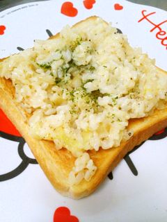 チーズ雑炊トースト-レシピのメイン写真