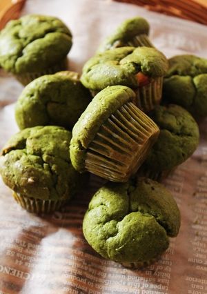 卵無しで作る抹茶＆ホワイトチョコマフィン-レシピのメイン写真