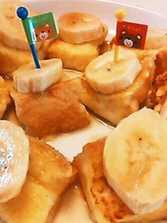 かわいい♡フレンチトーストバナナ乗せ-レシピのメイン写真