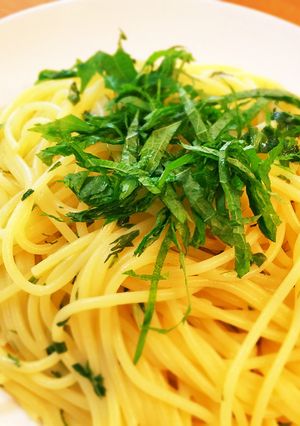 超簡単！混ぜるだけ大葉パスタ！-レシピのメイン写真