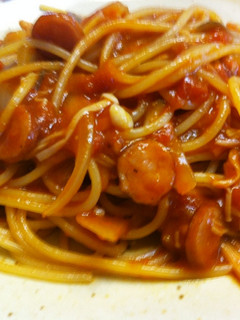 きのこのトマトソースパスタ♫-レシピのメイン写真