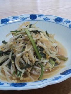 もやしと春菊のポン酢炒め-レシピのメイン写真