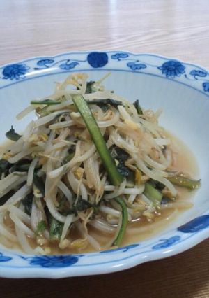 もやしと春菊のポン酢炒め-レシピのメイン写真