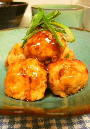 *ヘルシー*鶏団子の甘酢餡かけ*-レシピのメイン写真