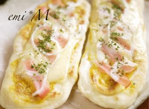 簡単生地でオープンパニーニ風♡-レシピのメイン写真