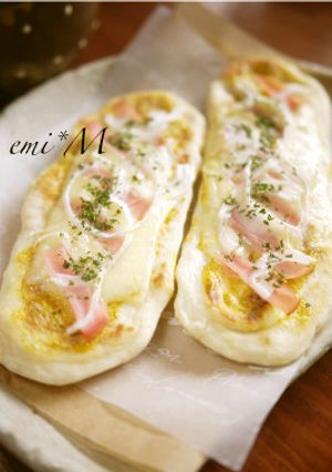 簡単生地でオープンパニーニ風♡-レシピのメイン写真