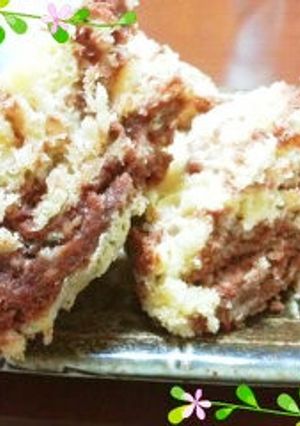 ＨＭで♪ノンオイル☆簡単マーブルケーキ-レシピのメイン写真