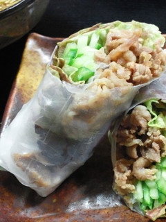 お肉も野菜も一緒にパクパク♡焼肉生春巻-レシピのメイン写真
