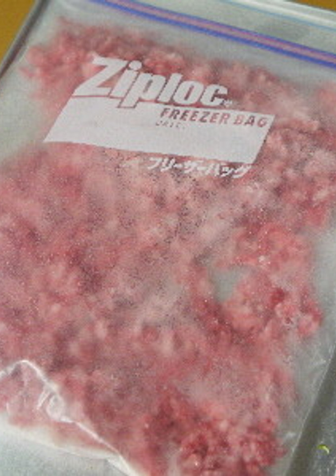 裏技！　賢いひき肉の冷凍方法-レシピのメイン写真