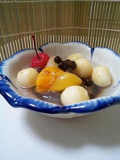 白玉あんみつ-レシピのメイン写真