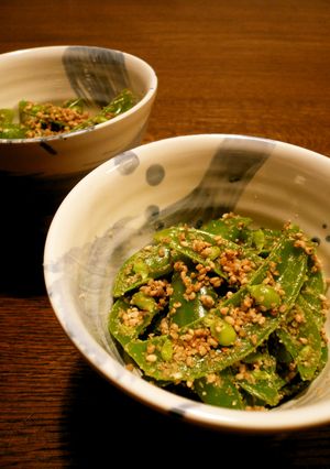 胡麻和え スナップエンドウ-レシピのメイン写真