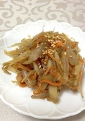 こんにゃく入りきんぴらごぼう☆-レシピのメイン写真