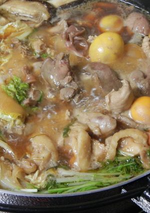 鶏づくしのすき焼き-レシピのメイン写真