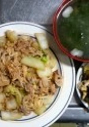 12月17日晩飯　【豚肉のさっぱり炒め】-レシピのメイン写真
