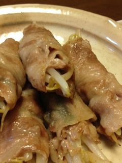 ♪もやしとニラの豚肉巻き♪-レシピのメイン写真