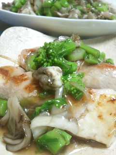 豆腐の肉巻き☆菜の花あんかけ-レシピのメイン写真