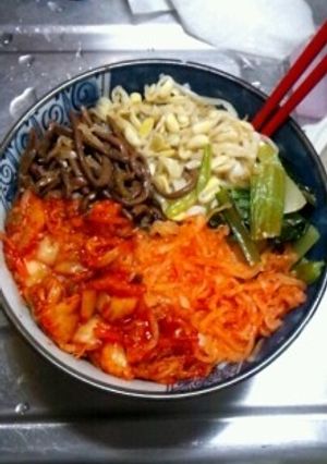 12月7日晩飯【手作りうどんのビビン麺】-レシピのメイン写真