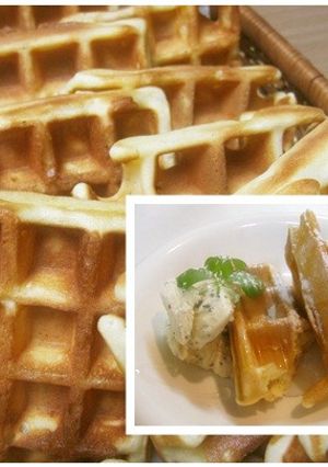 ふわふわ　ワッフルホットケーキミックス-レシピのメイン写真