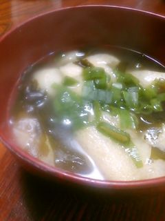 わかめと油揚げのとろみ汁-レシピのメイン写真