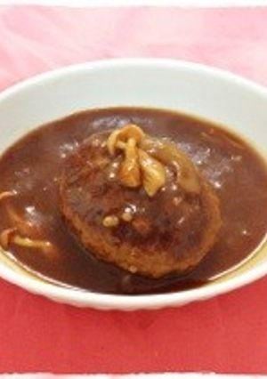 肉汁じゅわー。煮込みハンバーグ-レシピのメイン写真